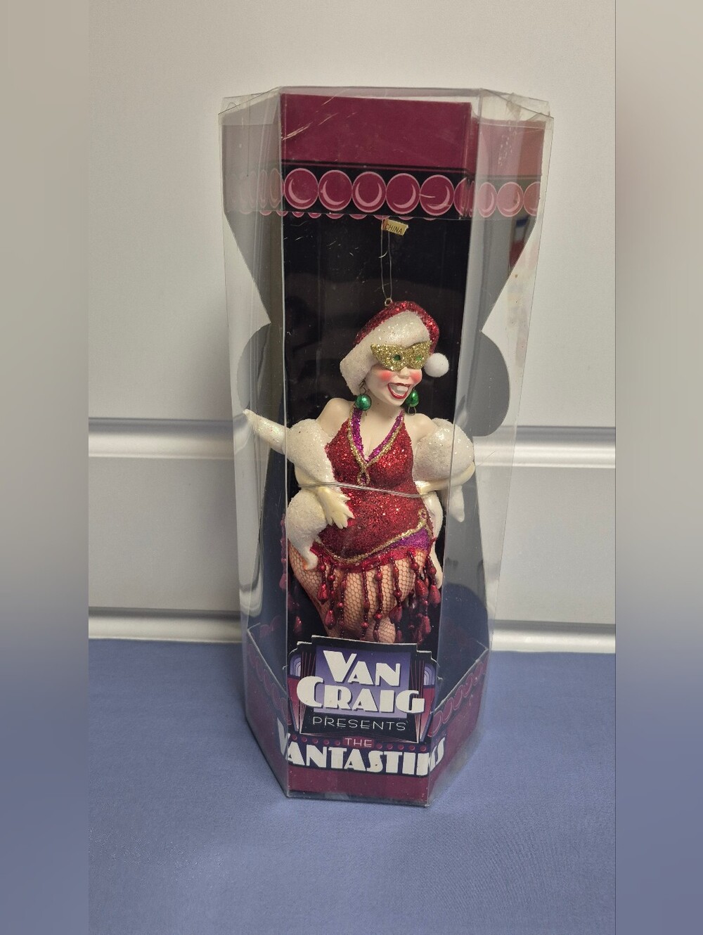 Kurt Adler VAN CRAIG presents VANTASTIKS Flapper Style 8” Girl  Ornament RARE